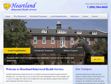 Tablet Screenshot of heartlandbehavioral.com